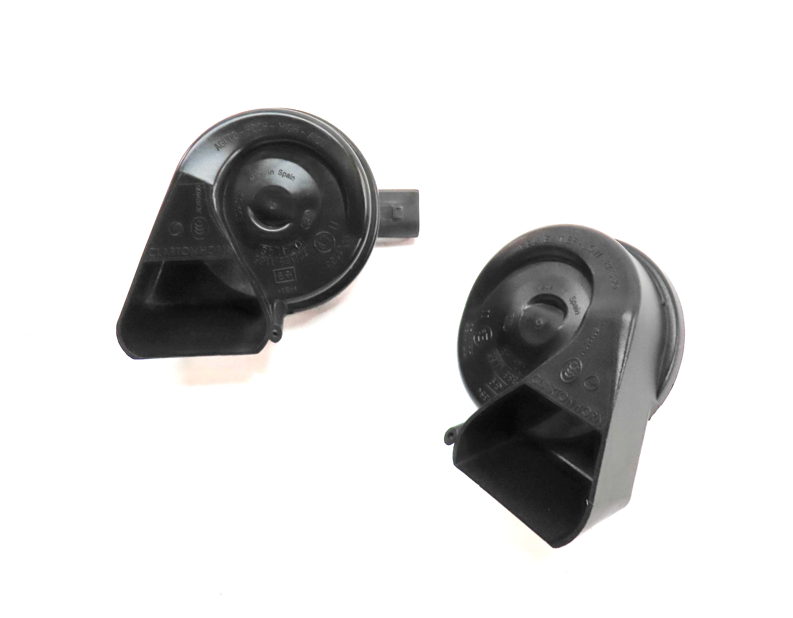 2008-2017 AUDI A4 A5 S4 S5 Q5 (B8 8K 8R 8T) HIGH & LOW TONE SAFETY HORN SET — exact item pictured